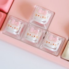 Kawaii Artisan Resin Keycap Handmade Custom MX Cherry Mechanical Keyboard