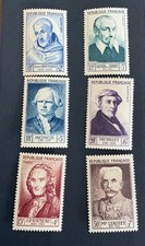 Timbre France 945/950** Hommes Célèbres 1953 neufs sans charnière **