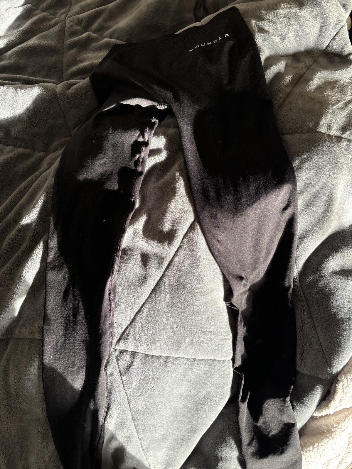 YoungLA Women's Leggings Size Small Black - image 1