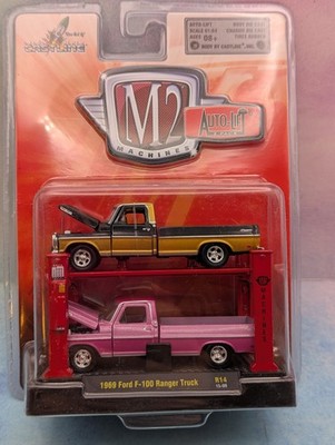 M2 machines Auto lift pack '69 Ford f-100 ranger & '72 Ford fomoco chase - Jeux & Jouets