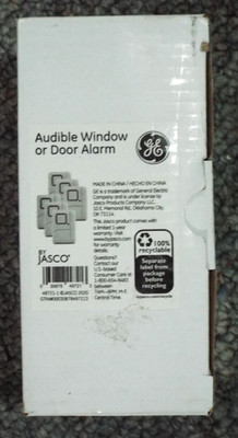 GE Personal Security Window & Door Alarm 6 Pack  Kid Proof Protection Burglar
