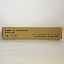 PDU 19" Rack Mount 1U Black 8 Outlet Surge Protector 15A Power Strip