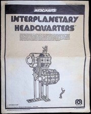 MICRONAUTS INTERPLANETARY HEADQUARTERS Instructions Only Browned with Tear Mego