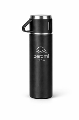 Compact Thermos Bottle 16.9oz   Insulated Stainless Steel Travel Flask for Ho...