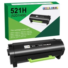 521H 52D1H00 Black Toner Cartridge Replacement for Lexmark MS810 MS810n MS810...