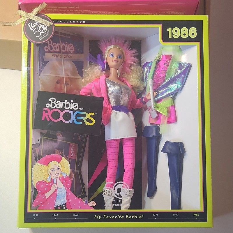Barbie My Favorite Barbie and Rockers Collector Doll + Outfit Accessories 2008
