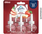 Glade PlugIns Refills Air Freshener, Scented Apple Cinnamon, 3.35 Fl Oz, 5 Count
