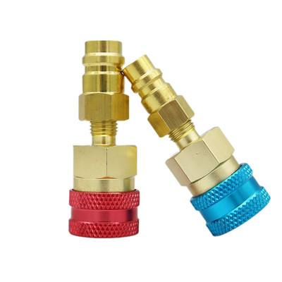 2x Adapter Connection R1234YF to R134A Quick Coupling Air Conditioning Car Air C
