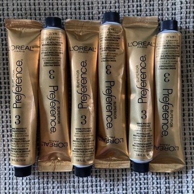 L'OREAL PREFERENCE SUPERIOR #3 CONDITIONER SHINE PROTECT  1.86 oz  LOT OF 6 New