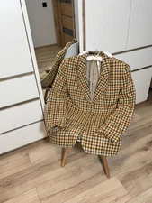 Daks London Signature 100% Wool Check Jacket Blazer UK 14