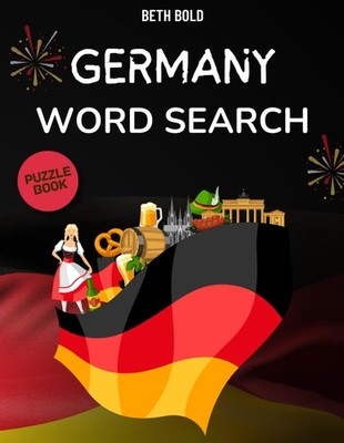 Germany Word Search Themed Activity Puzzle Book  Word Find Book For Adults, S...