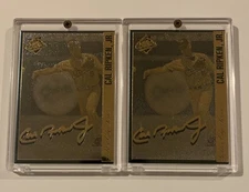 2 Cal Ripken JR GoldenEdge Encapsulated Baseball Cards 441 442/1008 Very Limited