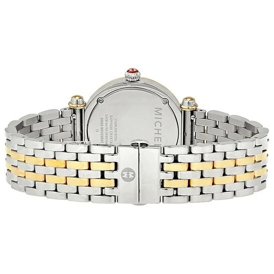 Michele Women Watch Diamond Bezel Silver Gold Mother of Pearl DK11177SS - Image 3 of 4