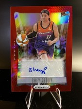 2024 Panini Prizm WNBA Throwback Signatures Red /99 Shey Peddy #TB-SP Auto