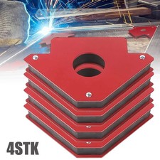 4 St&uuml;cke Schweissmagnet Set 11KG Schwei&szlig;magnete und Klemmen Starker Magnetwinkel