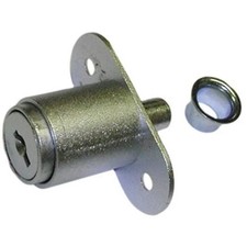 National Lock N8043 26D 415 Plunger Disc Tumbler Lock - Dull Chrome