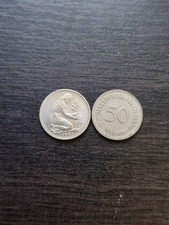 1950-1983 West Germany 50 Pfennig Coin FREE SHIPPING COPPER-NICKEL COLD WAR ERA