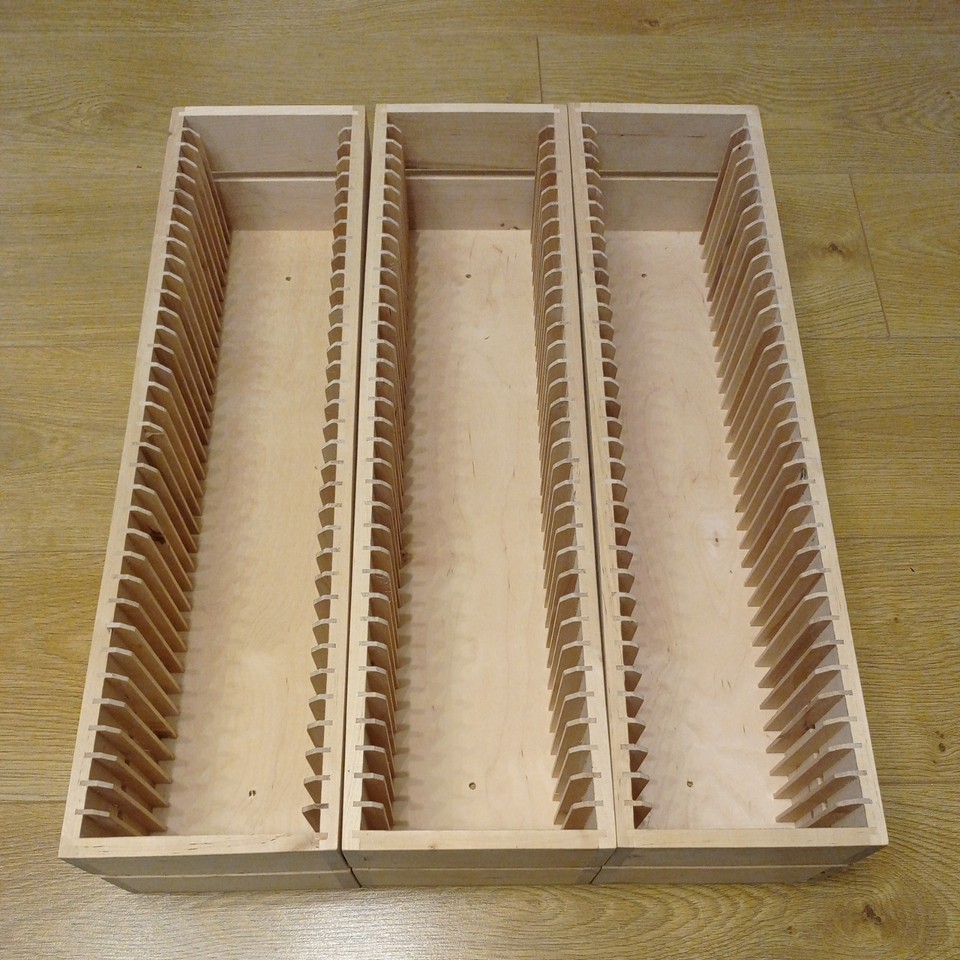 Ikea Boalt Wooden CD Storage Tower Rack | Stores 35 CDs | 59cm tall ...