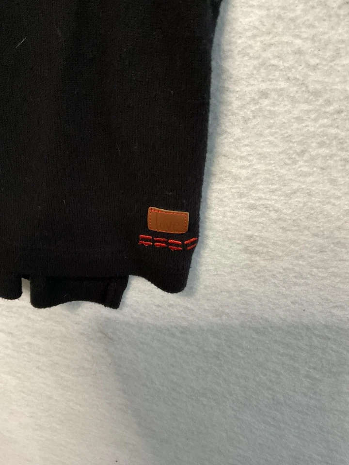 Sudadera Peace Love World Mujer Pequeña Negra I Am Blessed Manga Larga Gráfico Foto 2 de 4