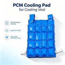 Cooling Vest for Heat Stress Relief Using Phase Change Technology Rechargeable