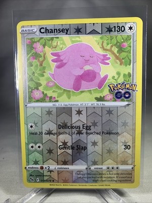 Chansey 51/78 Pokémon GO Reverse Holo Uncommon Pokémon TCG 051/078