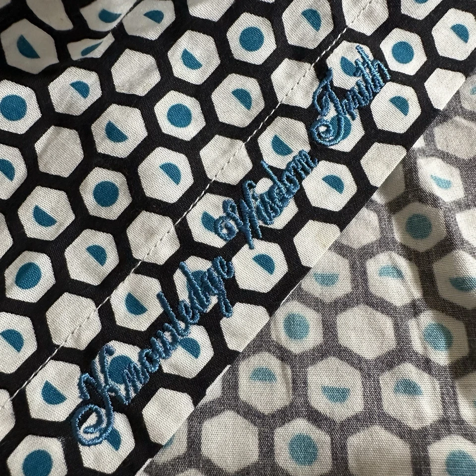 Robert Graham Shirt Mens XL Geometric Classic Fit Long Sleeve Flip Cuff EUC - Image 4 of 4