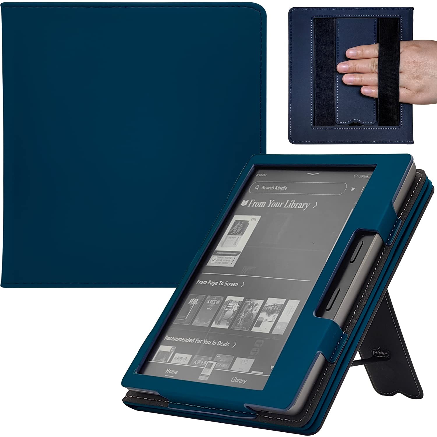 Kindle Oasis Case with Double Hand-held & Stand for 7 Inch Kindle Oasis (10th...-image
