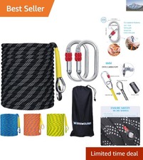 8MM High-Strength Climbing Rope - 32ft/65ft/98ft/165ft/246ft Safety Static Rope