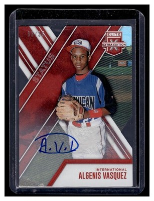 Vasquez, Algenis - 2017 Elite Extra Edition - Autograph - 33/35