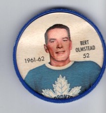 1961-62 Shirriff/Salada Coins Maple Leafs Toronto #52 Bert Olmstead
