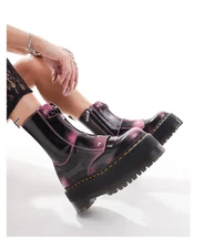 JETTA HI  MAX DISTRESSED LEATHER PLATFORMS FONDANT PINK MSRP$300 Vibrant& Unique