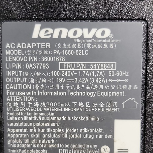 Adattatore di alimentazione originale Lenovo 19 V 3,42 A 65 W per 3000 G530 G550 Adattatore di alimentazione originale Lenovo 19 V 3,42 A 65 W per 3000 G530 G550