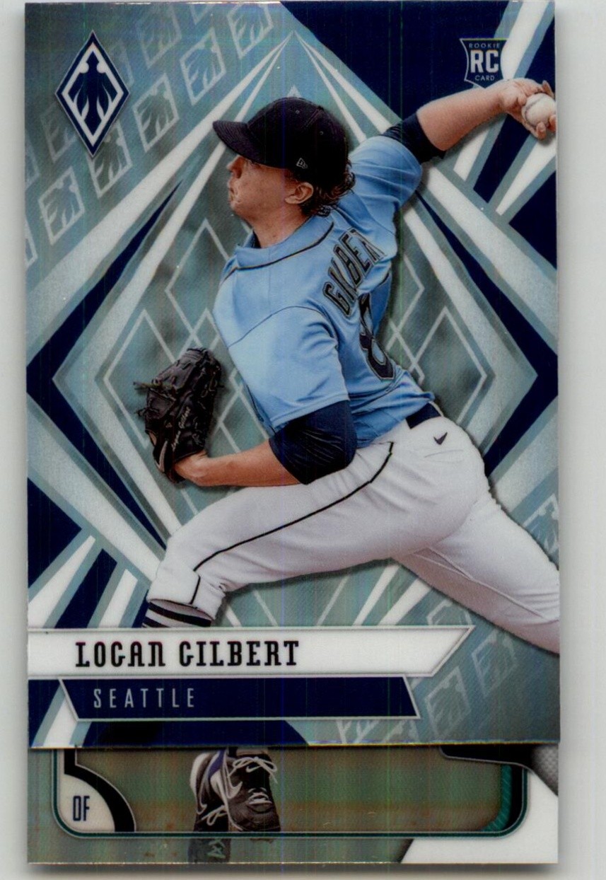 2021 Panini Chronicles Logan Gilbert Phoenix Holo Rookie #14 RC Seattle Mariners