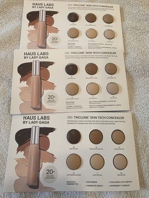 3 pack Haus Labs Triclone Skin Tech CONCEALER 6  Shade Sample Bubbles NEW