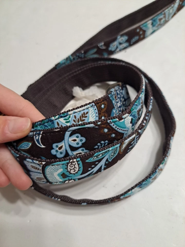 Correa Vera Bradley Pet M-L patrón azul Java Foto 4 de 4