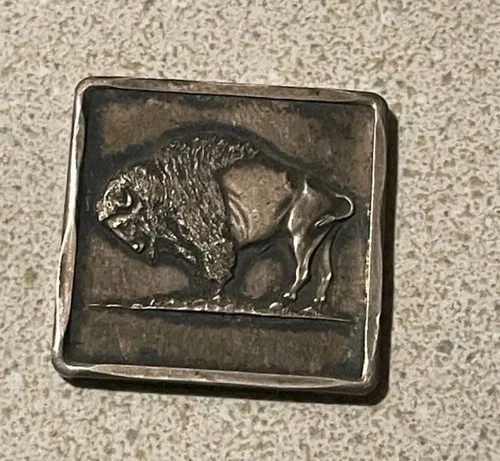 1970’s Madison Mint BUFFALO 1/4 Square .999 Fine Silver Bar SCARCE MAD138