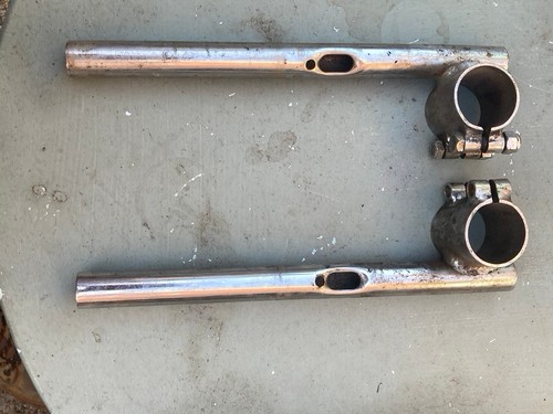Vintage classic motorcycle clip on handlebars for 38mm fork tubes suit custom