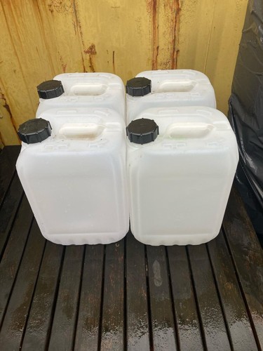 4 x 10L 10L Litre Empty Used HDPE Plastic Jerry Can Carrier Storage Containers