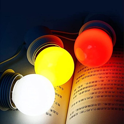 Tapa Multicolor Lámpara LED Bombilla 2W Plástico G45 Globo Bombillas SMD 2835 Bola Redonda - Imagen 19 de 33