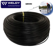 Weldy 5KG Black HDPE Welding Rod Profile D ø4mm for Hand Extrusion Machine