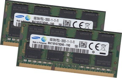 2x 8GB 16GB DDR3 1600 RAM Lenovo ThinkPad V570 Z500 Z585 SAMSUNG PC3-12800S