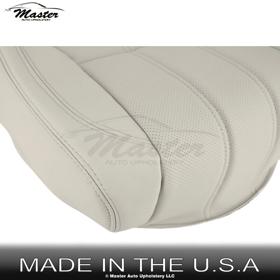 Fits 2013-2017 Land Rover Range Rover Driver Bottom Ivory Seat Cover Replacement - Image 4 of 4