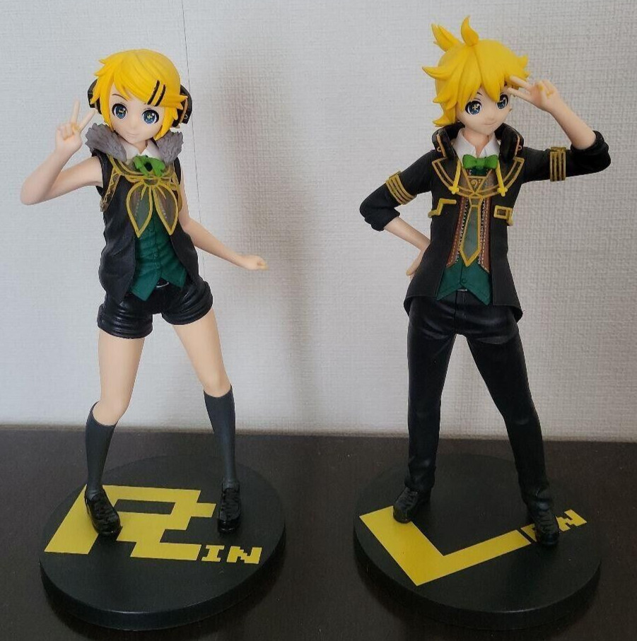 Juego de figuras remocon Kagamine Rin and Len Vocaloid Project sin abrir JAPÓN