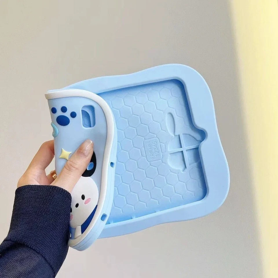 For Pro Mini Air 1 2 3 4 5 Cartoon Girl's Cute Cover Stand Kawaii iPad Case - Image 3 of 4