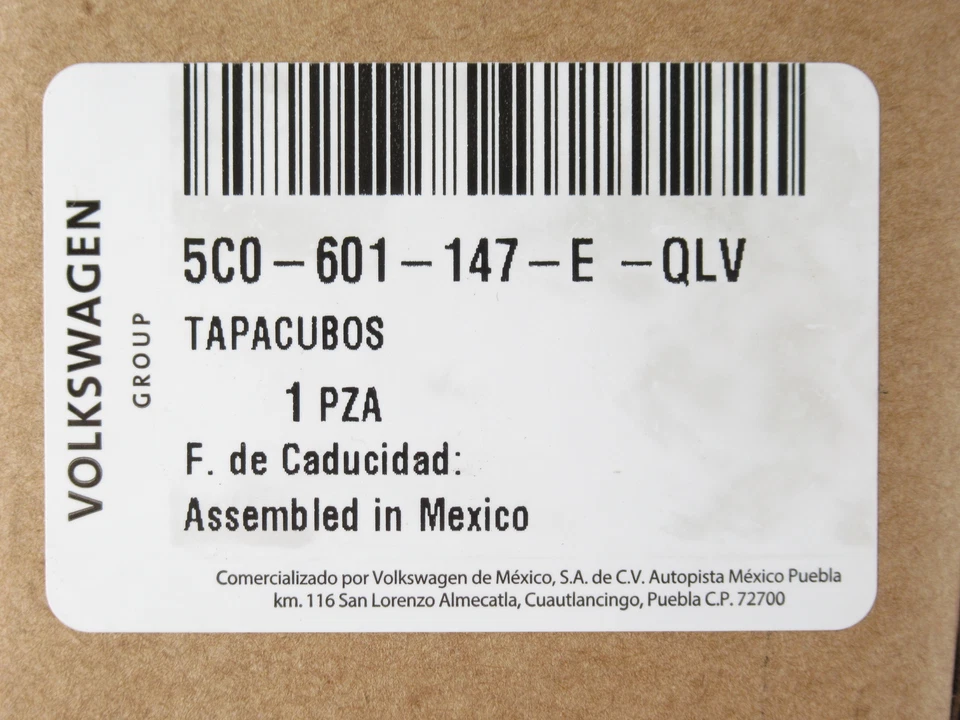 Tapacubos cubierta rueda 16" Jetta 2011-2017 original OEM Volkswagen 5C0-601-147-E-QLV Foto 2 de 4