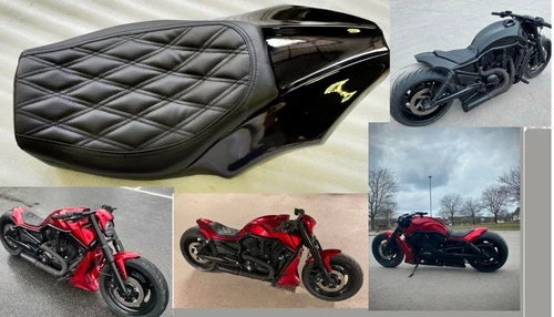 UPHOLSTERED SEAT + CUSTOM REAR FENDER HARLEY V-ROD V ROD VROD NIGHT ROD MUSCLE