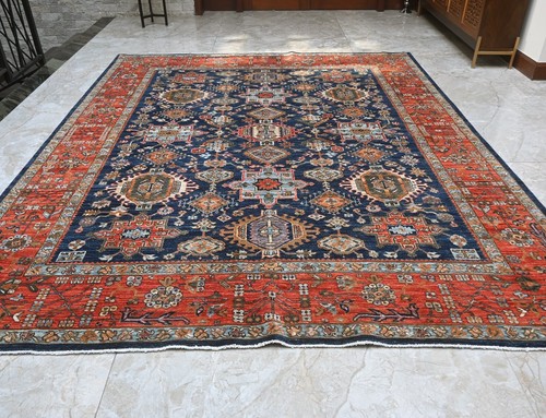 Handgeknüpfte Teppiche 8'0"x9'11" Handgeknüpfter Wollteppich, Türkische Böhmische Teppiche Orientalisch