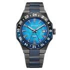 Citizen Series 8 Herrenuhr Automatik GMT Grau Blau Limited Edition NB6036-52N