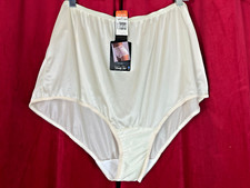 NWT Sz 10 Vintage NOS Vanity Fair Nylon Granny Panty Brief Nude