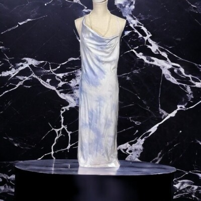 Princess Polly Womens White & Blue Tie-Dye Cami Straps Maxi Dress Size 10  Sexy | eBay